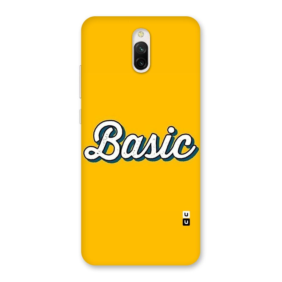 Basic Yellow Back Case for Redmi 8A Dual