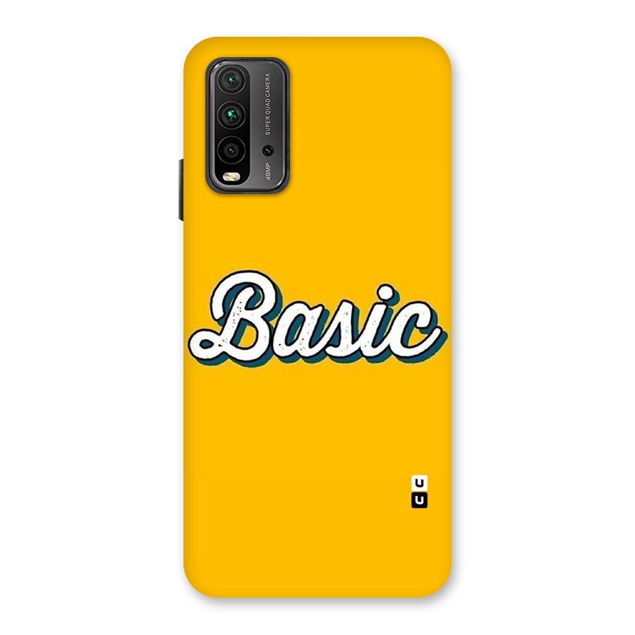 Basic Yellow Back Case for Redmi 9 Power