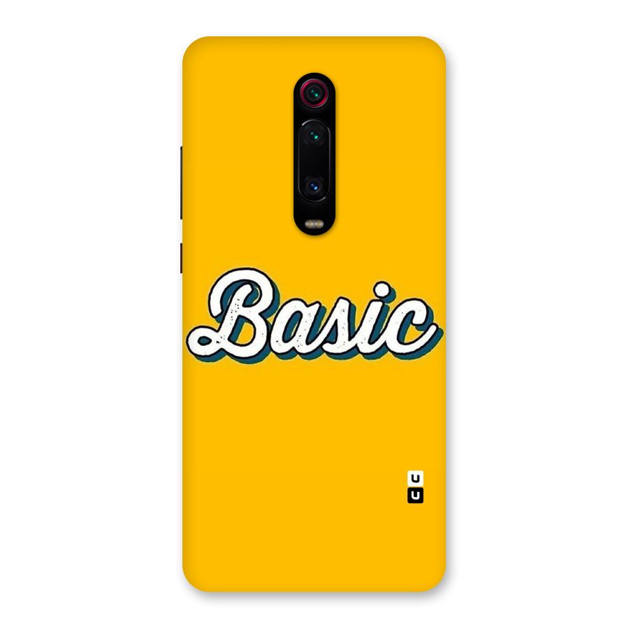 Basic Yellow Back Case for Redmi K20