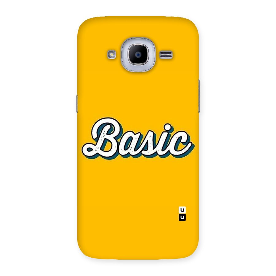 Basic Yellow Back Case for Samsung Galaxy J2 2016