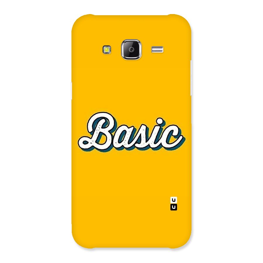Basic Yellow Back Case for Samsung Galaxy J2 Prime