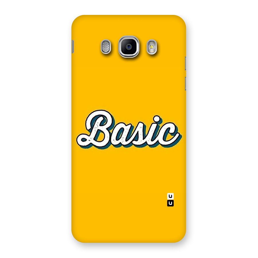 Basic Yellow Back Case for Samsung Galaxy J5 2016