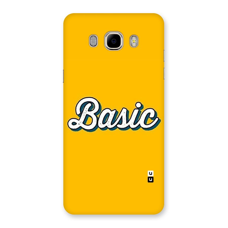 Basic Yellow Back Case for Samsung Galaxy J7 2016