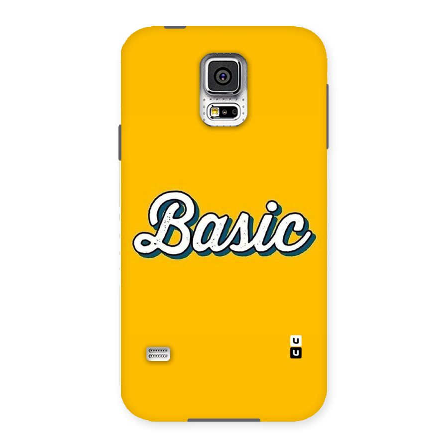Basic Yellow Back Case for Samsung Galaxy S5