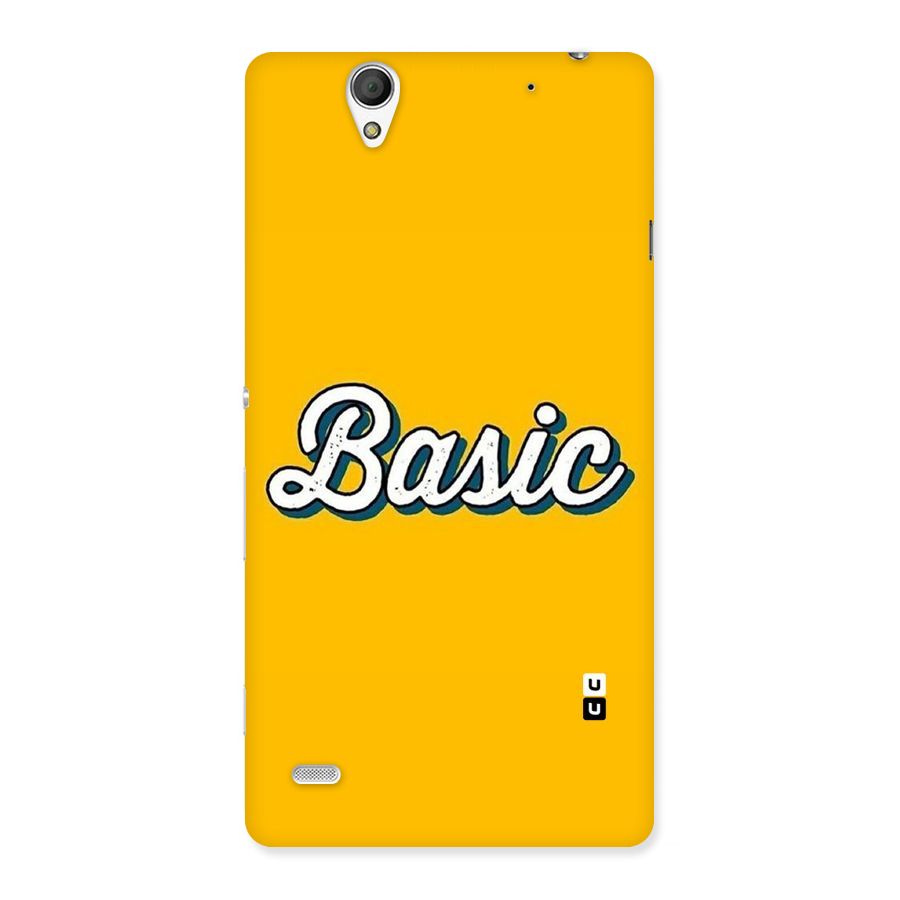 Basic Yellow Back Case for Sony Xperia C4