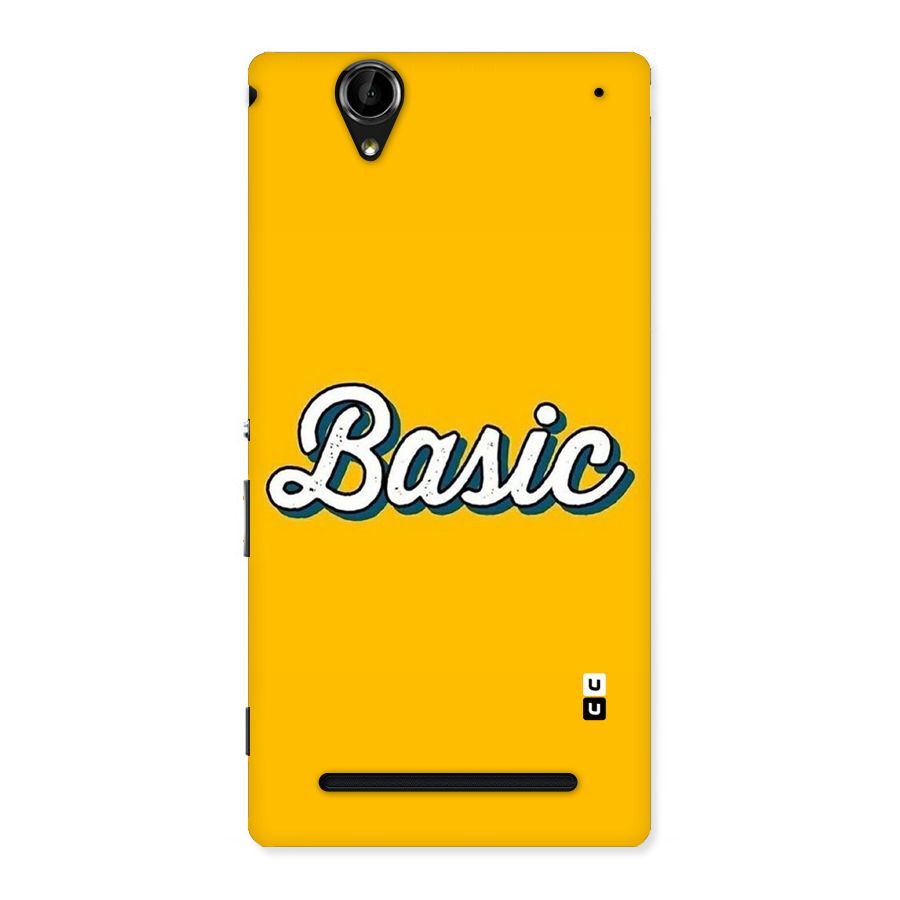 Basic Yellow Back Case for Sony Xperia T2