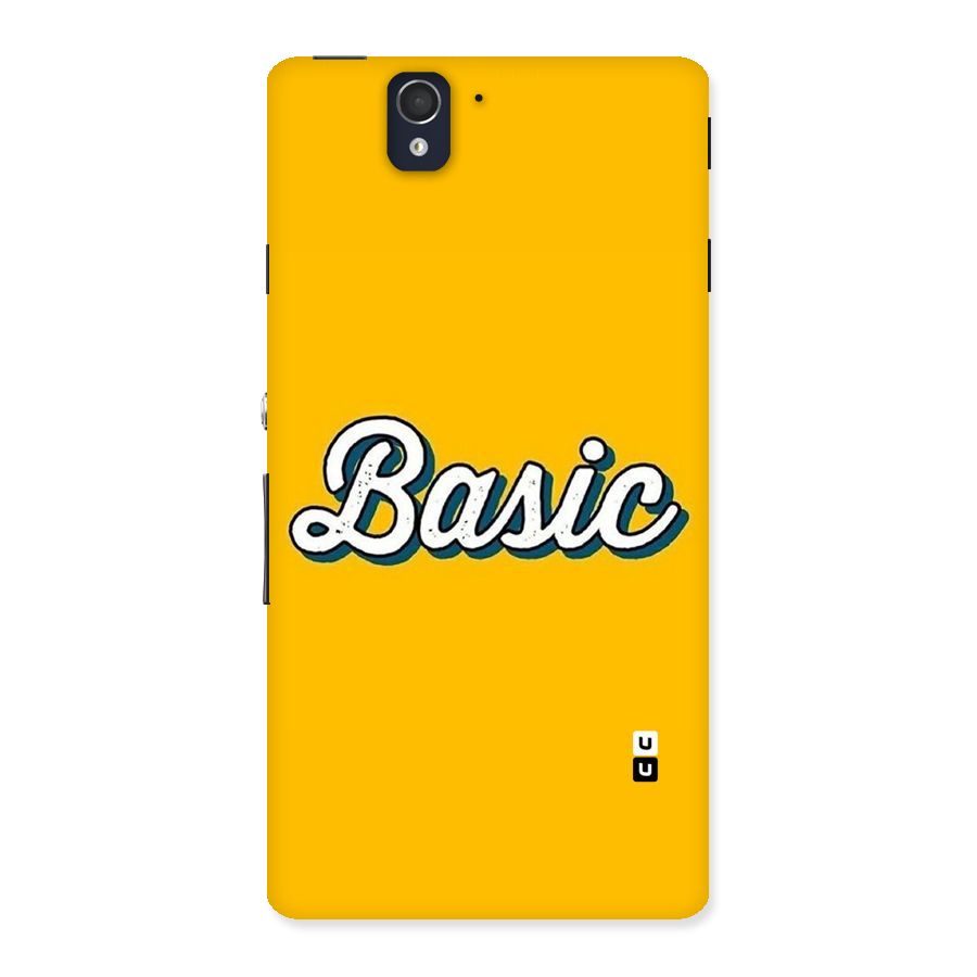 Basic Yellow Back Case for Sony Xperia Z