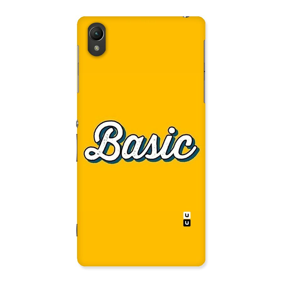 Basic Yellow Back Case for Sony Xperia Z2