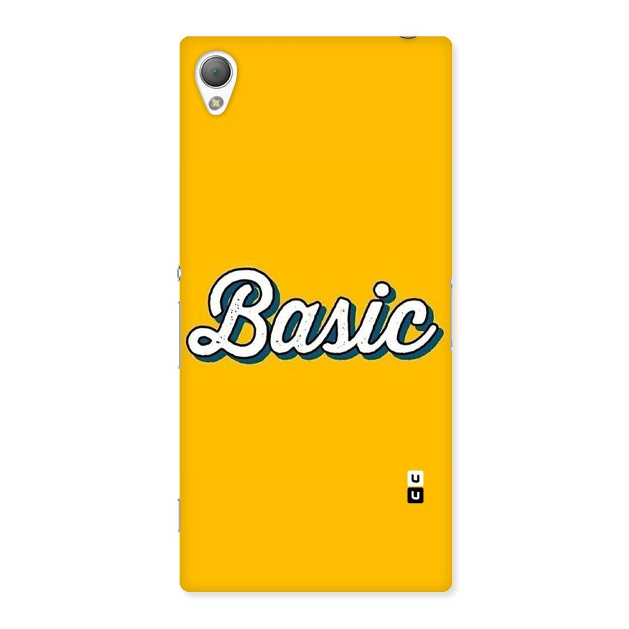Basic Yellow Back Case for Sony Xperia Z3