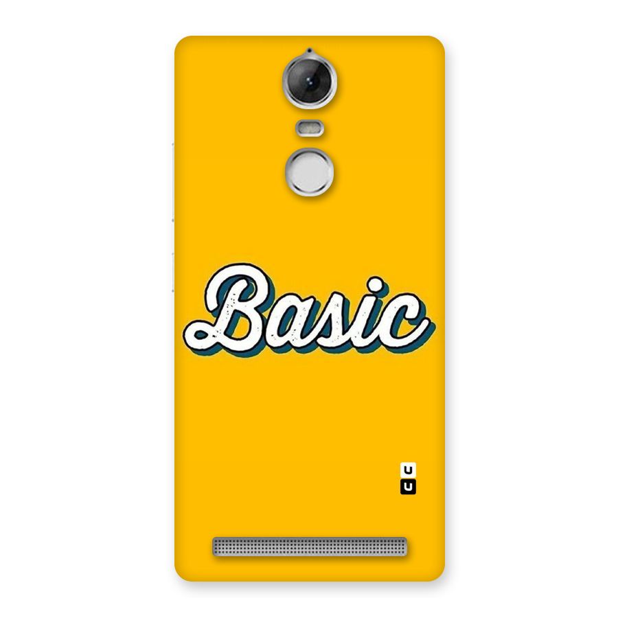 Basic Yellow Back Case for Vibe K5 Note
