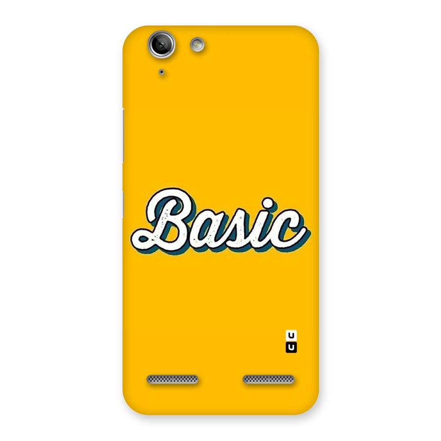 Basic Yellow Back Case for Vibe K5 Plus
