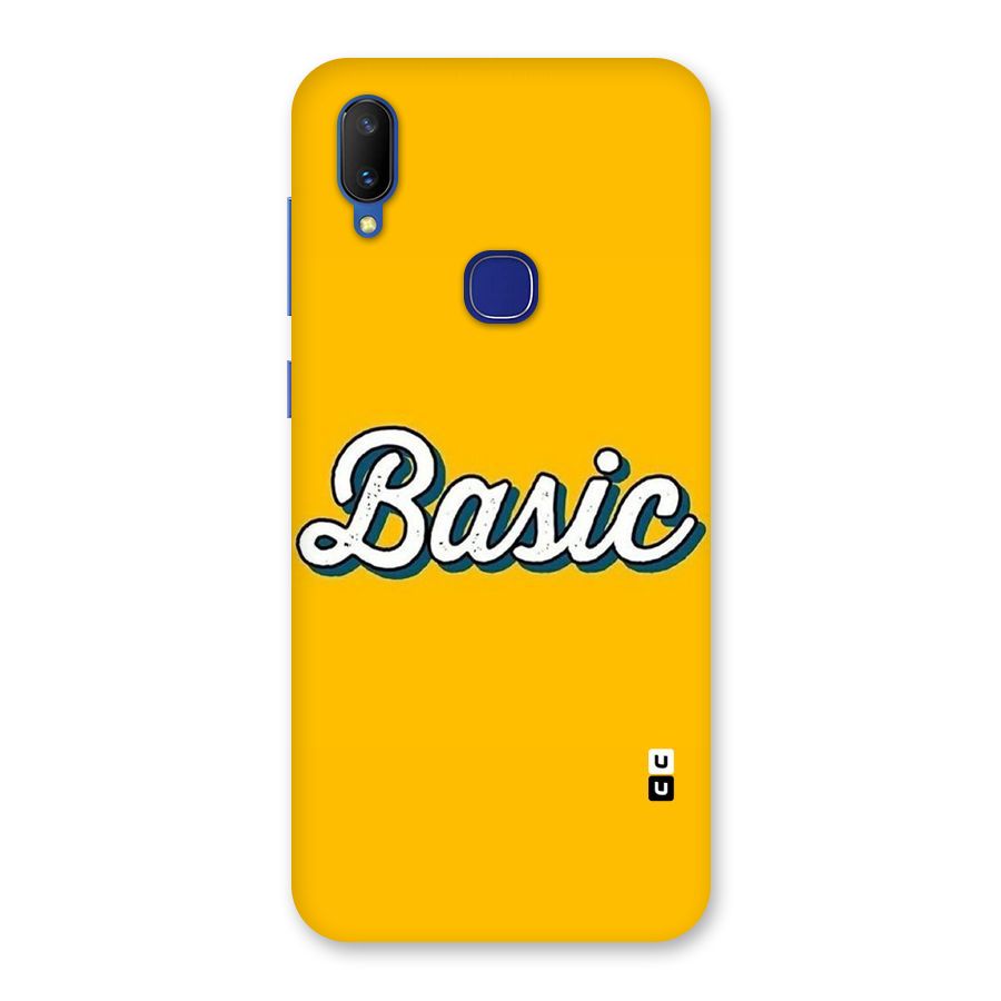 Basic Yellow Back Case for Vivo V11