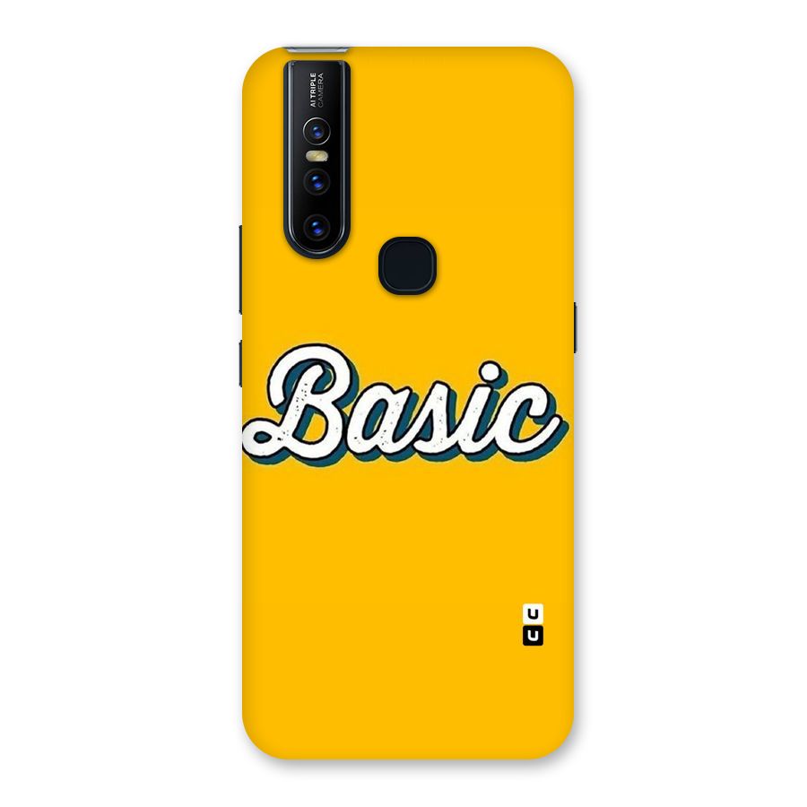 Basic Yellow Back Case for Vivo V15