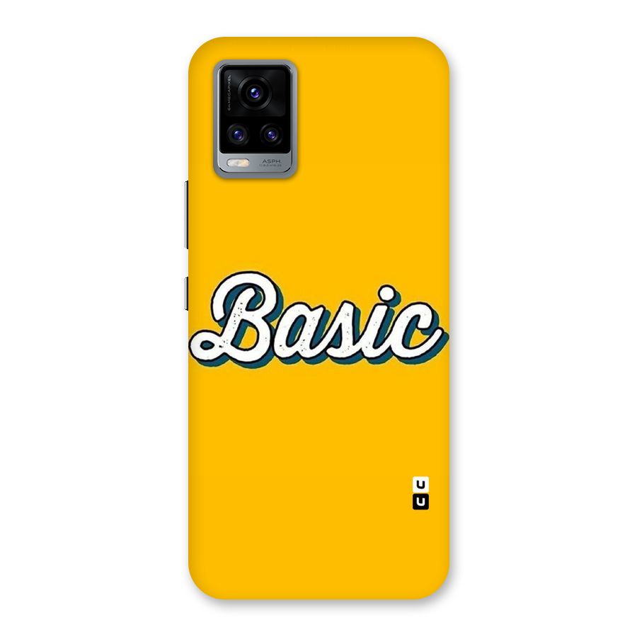 Basic Yellow Back Case for Vivo V20