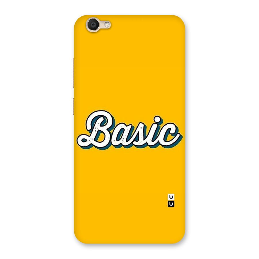 Basic Yellow Back Case for Vivo V5