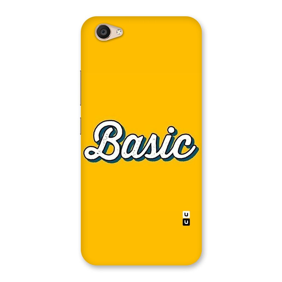 Basic Yellow Back Case for Vivo V5 Plus