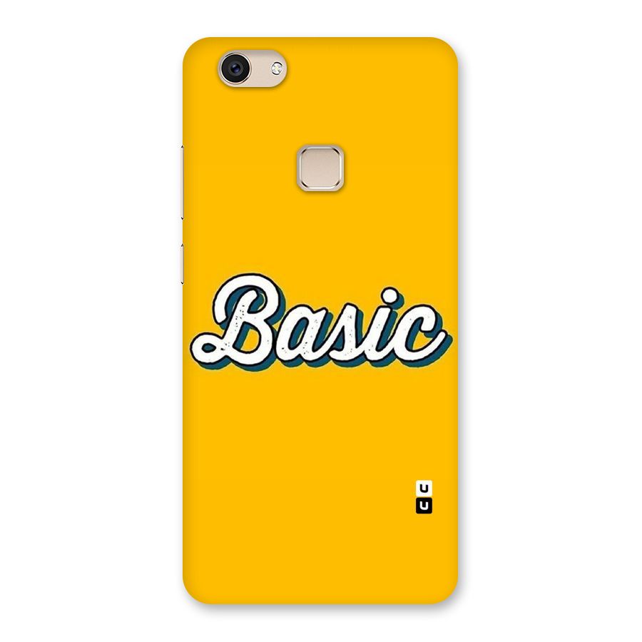 Basic Yellow Back Case for Vivo V7
