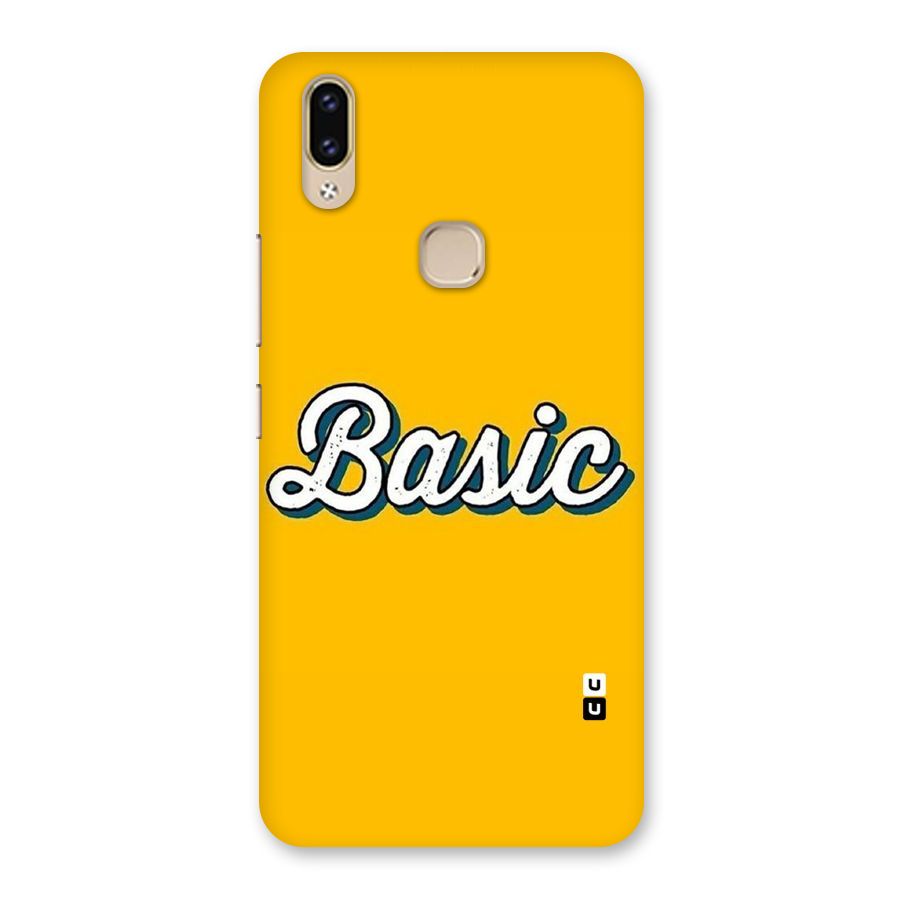 Basic Yellow Back Case for Vivo V9 Youth