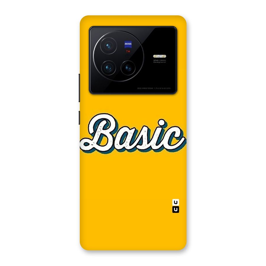 Basic Yellow Back Case for Vivo X80