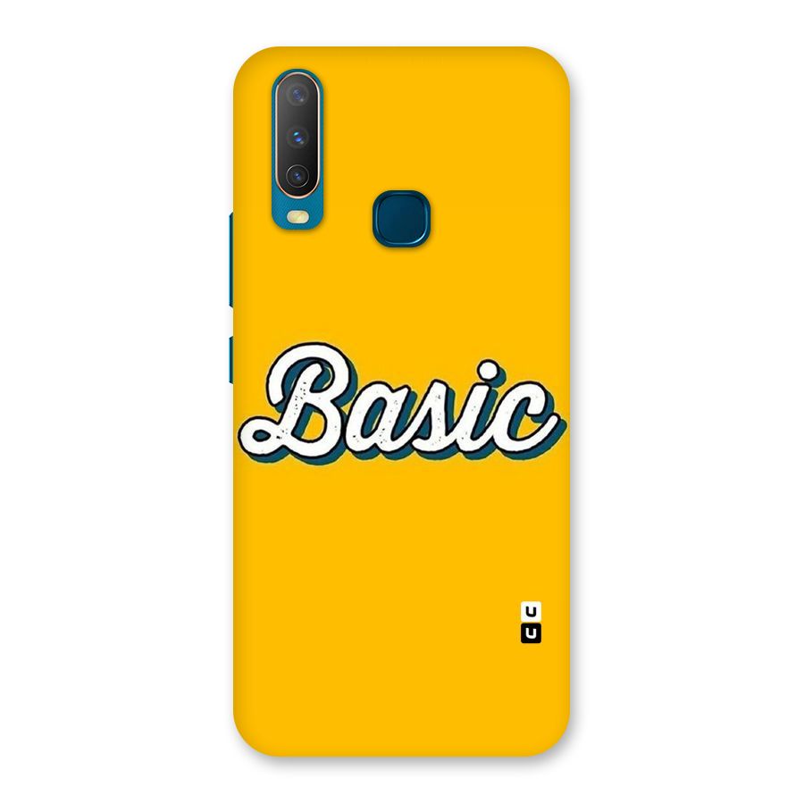 Basic Yellow Back Case for Vivo Y11