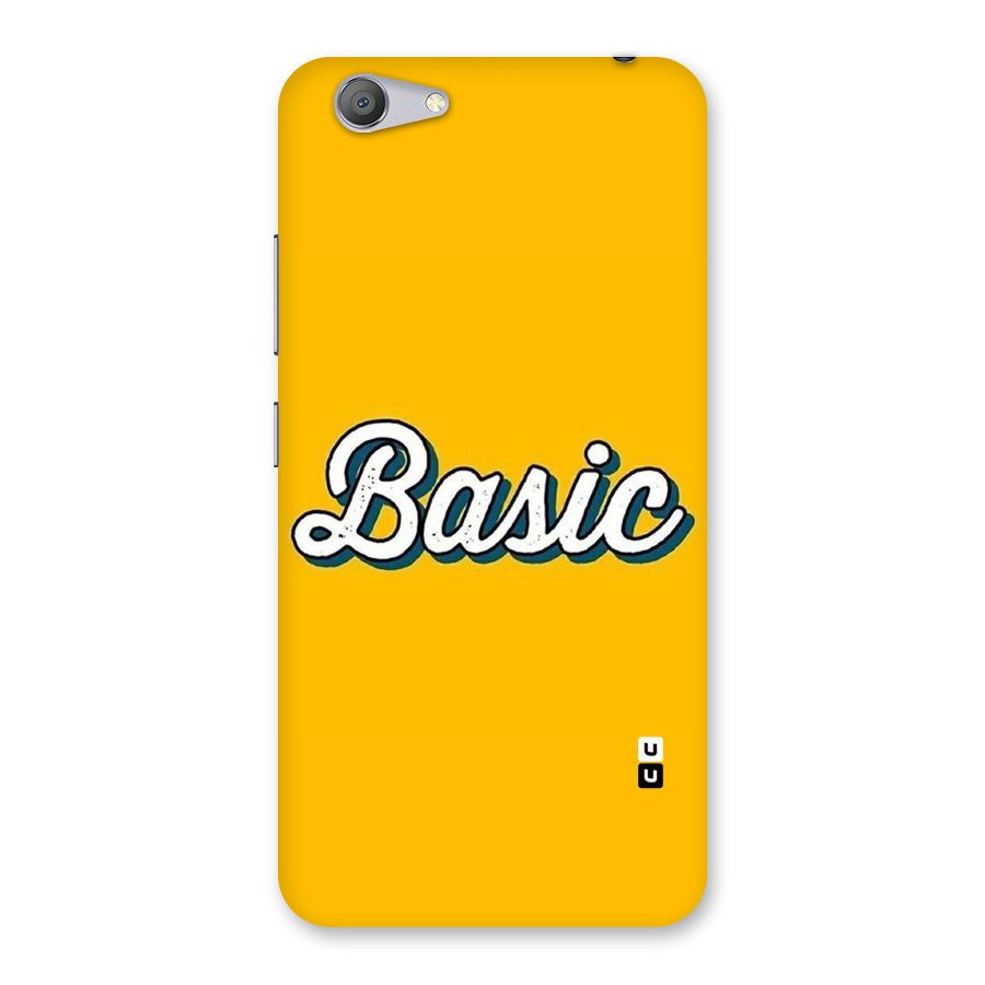 Basic Yellow Back Case for Vivo Y53
