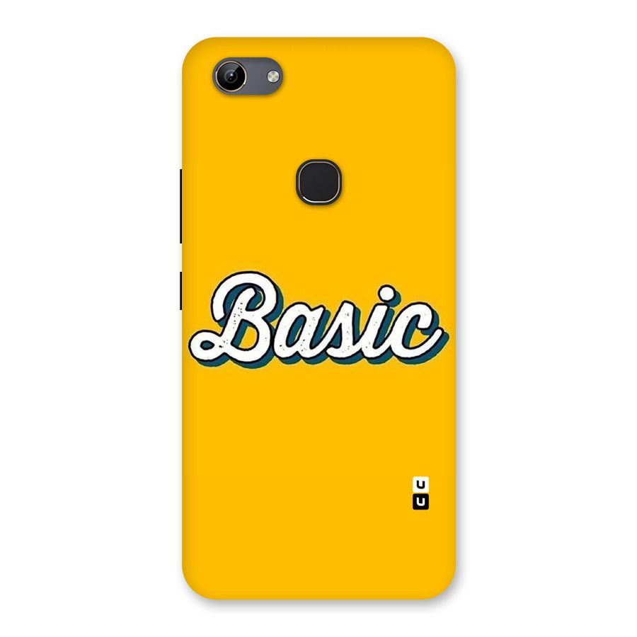 Basic Yellow Back Case for Vivo Y81