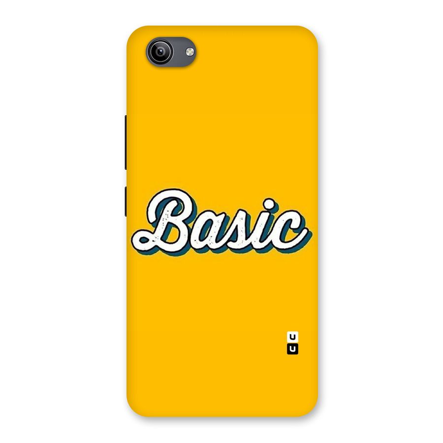 Basic Yellow Back Case for Vivo Y81i