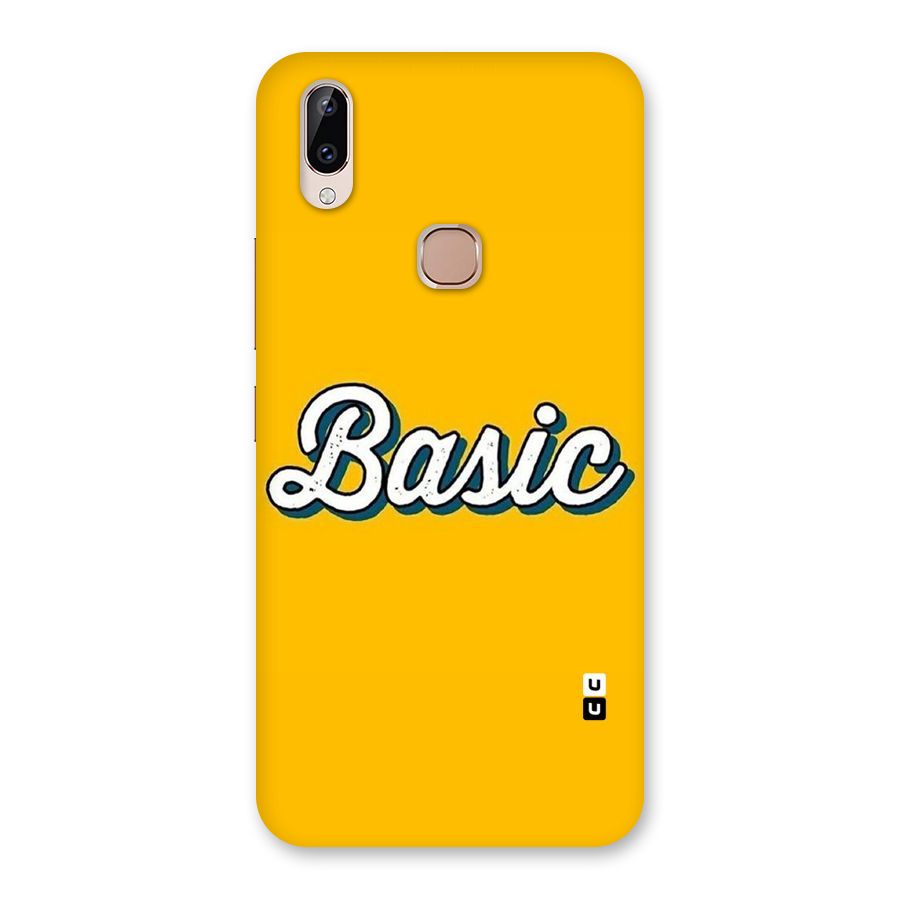 Basic Yellow Back Case for Vivo Y83 Pro