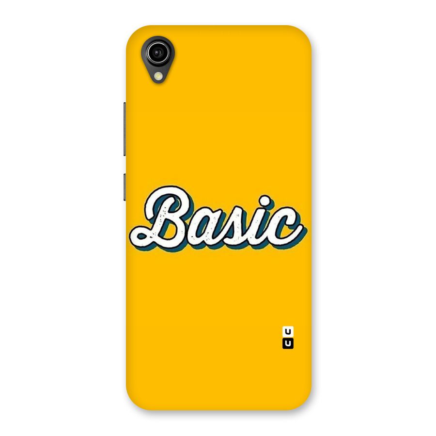 Basic Yellow Back Case for Vivo Y90