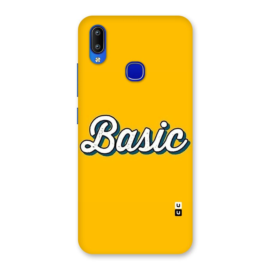 Basic Yellow Back Case for Vivo Y91