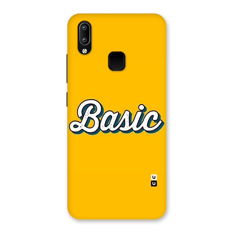 Basic Yellow Back Case for Vivo Y93