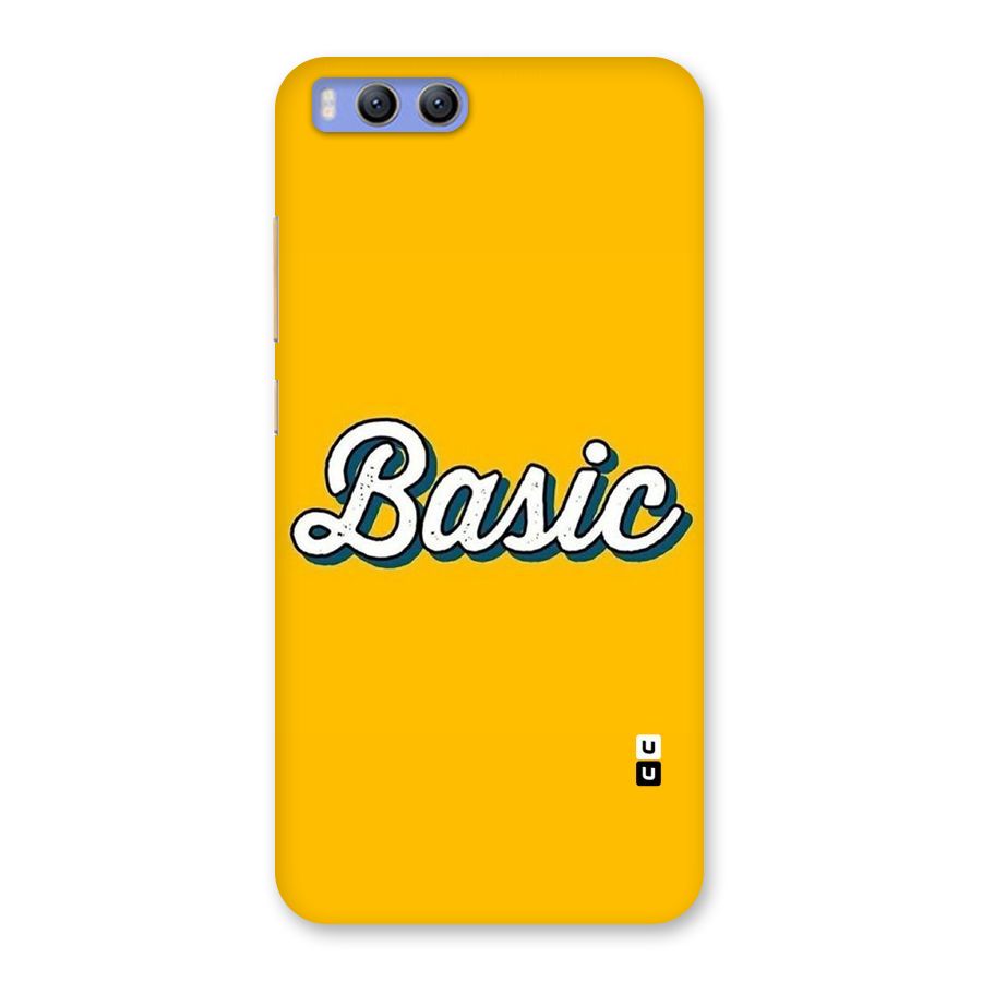 Basic Yellow Back Case for Xiaomi Mi 6