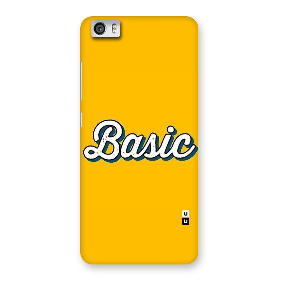 Basic Yellow Back Case for Xiaomi Redmi Mi5
