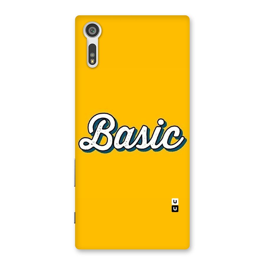 Basic Yellow Back Case for Xperia XZ