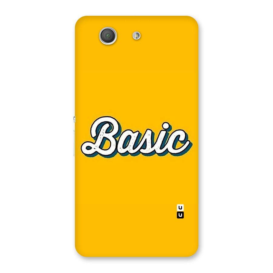 Basic Yellow Back Case for Xperia Z3 Compact