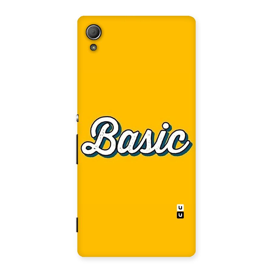 Basic Yellow Back Case for Xperia Z3 Plus