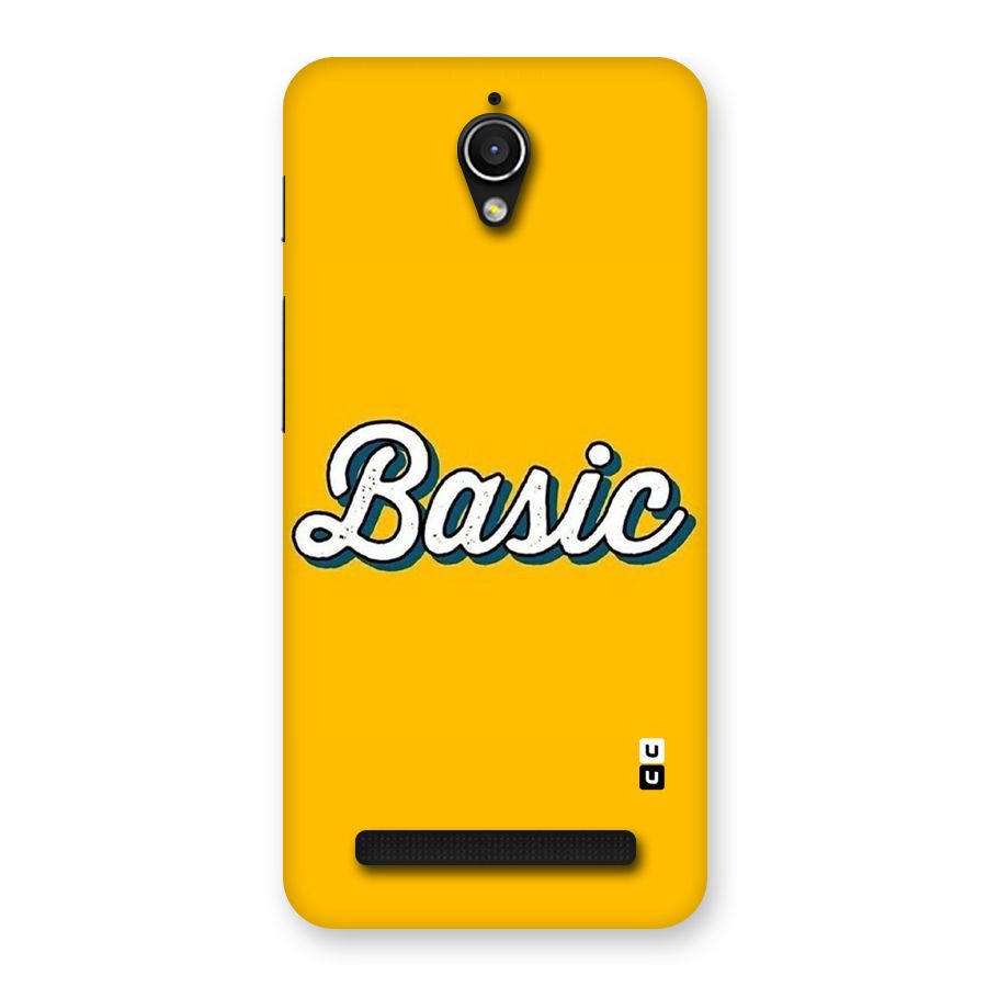 Basic Yellow Back Case for Zenfone Go