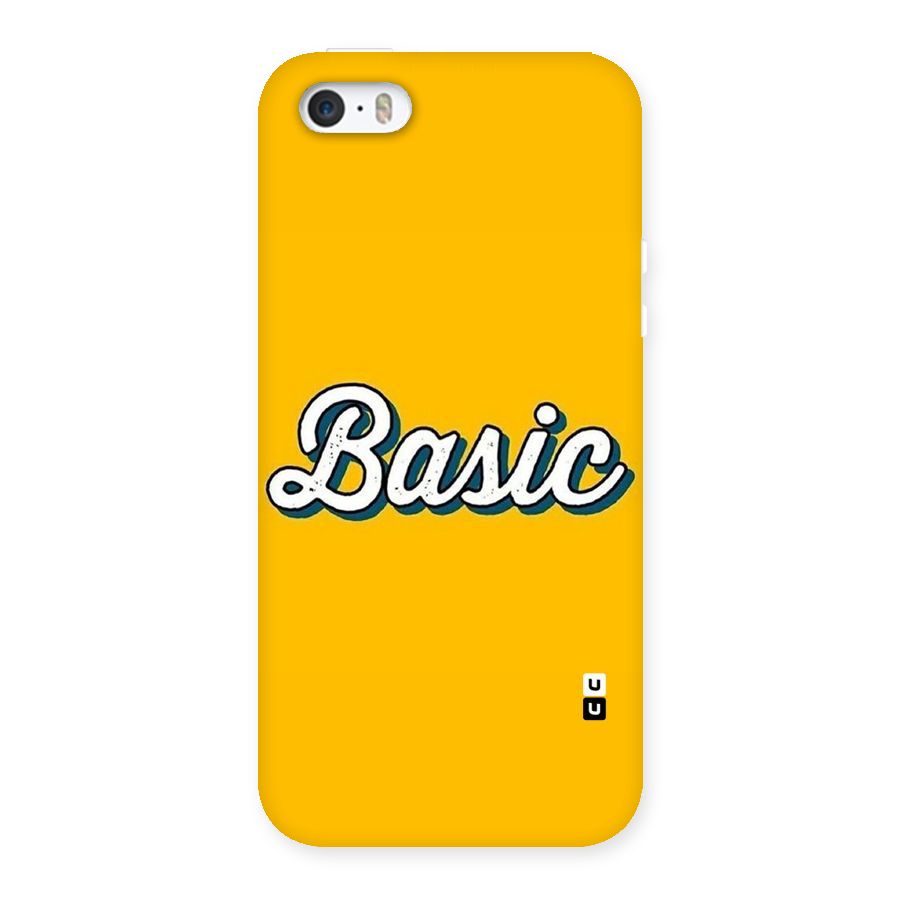 Basic Yellow Back Case for iPhone 5 5S