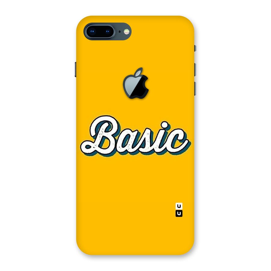 Basic Yellow Back Case for iPhone 7 Plus Apple Cut