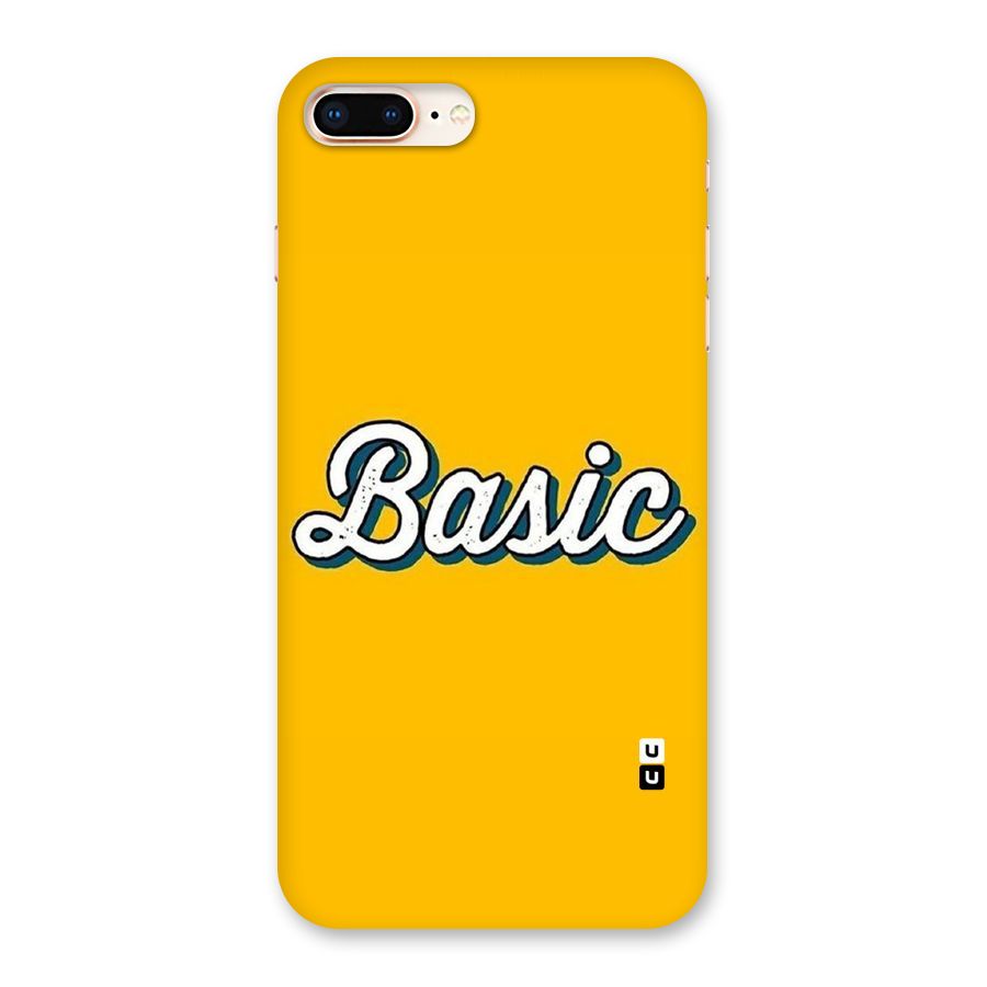 Basic Yellow Back Case for iPhone 8 Plus