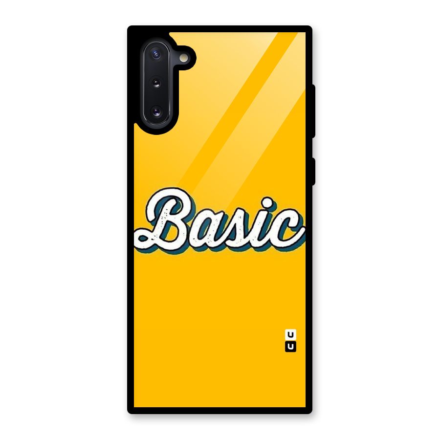 Basic Yellow Glass Back Case for Galaxy Note 10