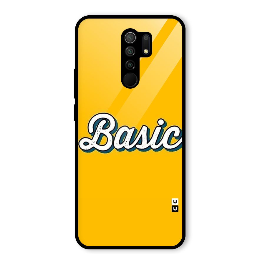 Basic Yellow Glass Back Case for Poco M2