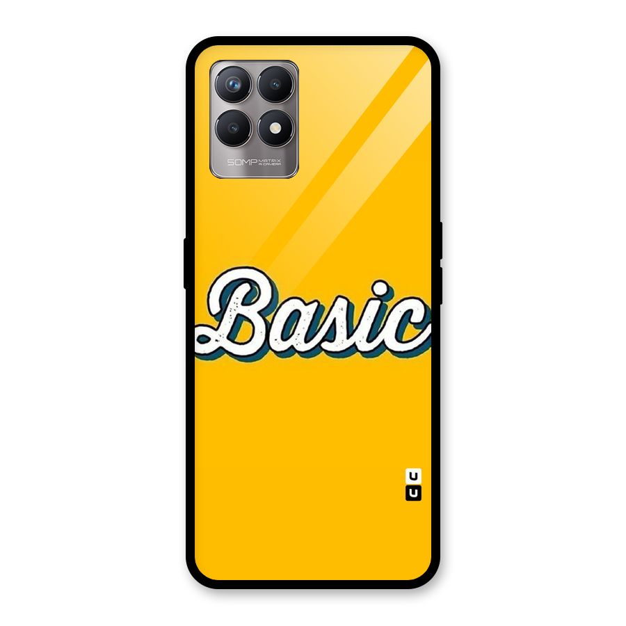 Basic Yellow Glass Back Case for Realme Narzo 50