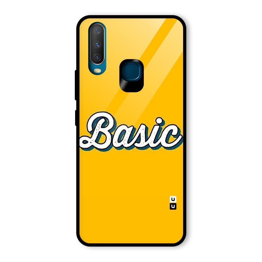 Basic Yellow Glass Back Case for Vivo U10