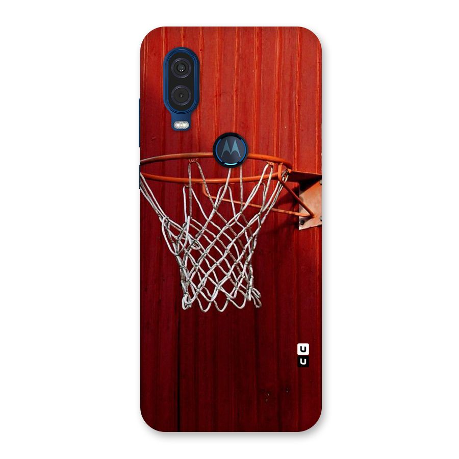 Basket Red Back Case for Motorola One Vision