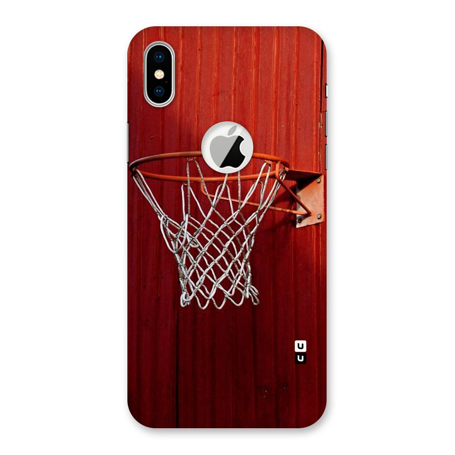Basket Red Back Case for iPhone X Logo Cut