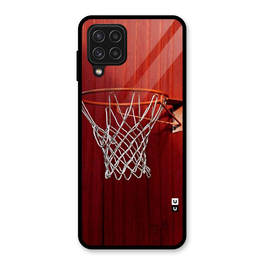 Basket Red Glass Back Case for Galaxy A22 4G