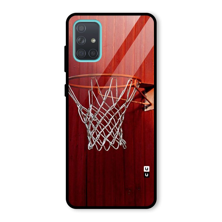 Basket Red Glass Back Case for Galaxy A71