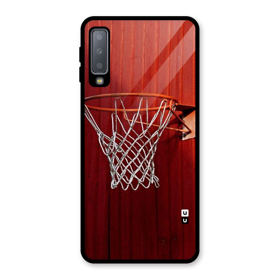 Basket Red Glass Back Case for Galaxy A7 (2018)