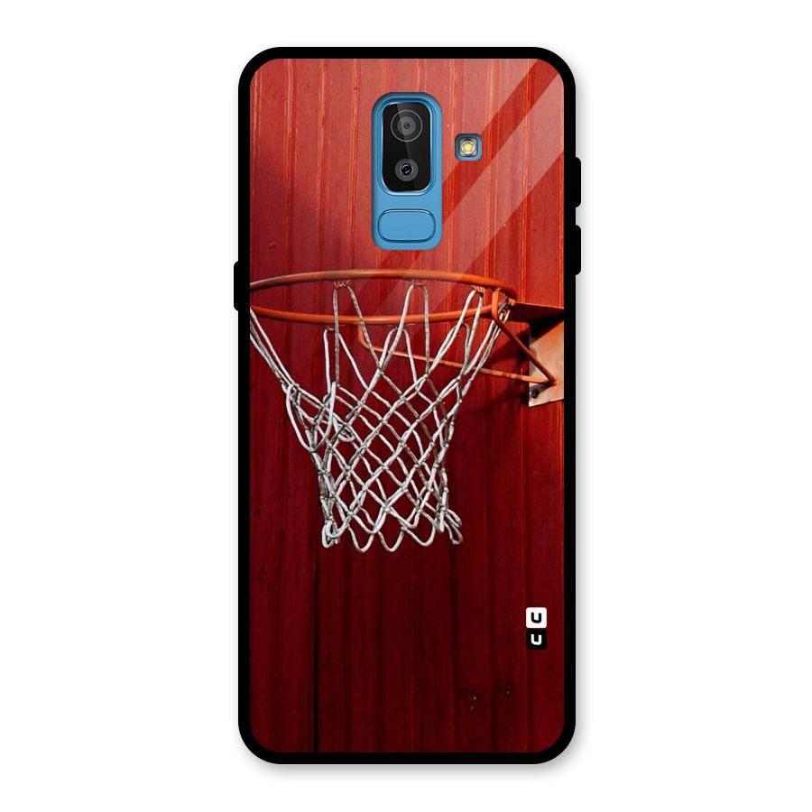 Basket Red Glass Back Case for Galaxy J8